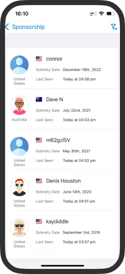 12 Step Toolkit app screen